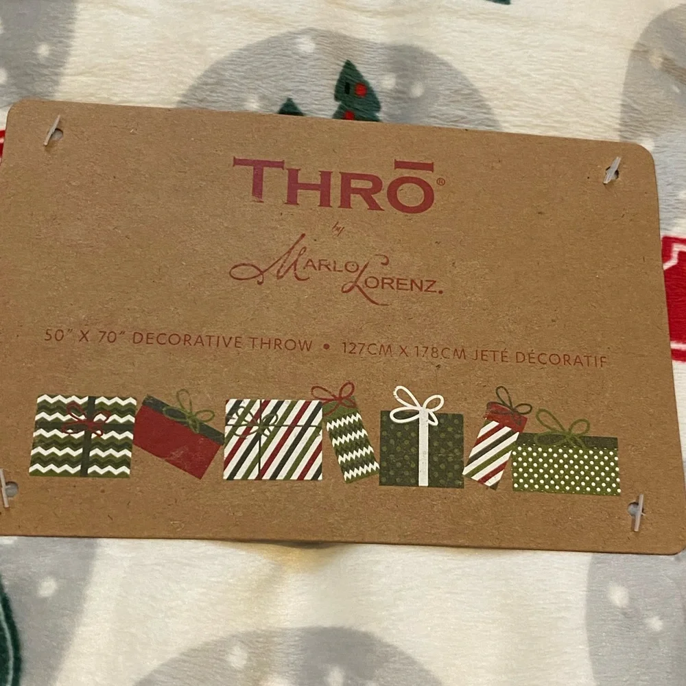 NWT Christmas Snow Globe Sherpa Throw 50”x70”